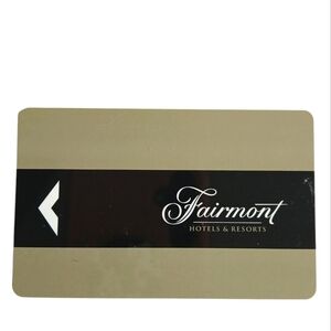 Fairmont Resort Key Card Room Key Memorabilia Logo View  Luxury Vacation